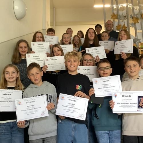 Siegerehrung Biber der Informatik