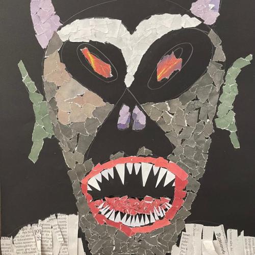 Krampusbilder der 2a-Klasse