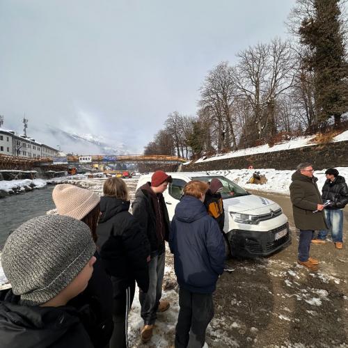 Projekt Hochwasserschutz Isel - Begehung 4a