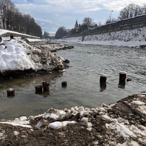 Projekt Hochwasserschutz Isel - Begehung 4a