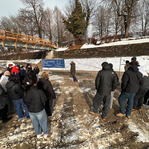 Projekt Hochwasserschutz Isel - Begehung 4a