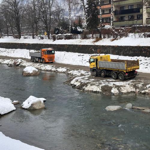 Projekt Hochwasserschutz Isel - Begehung 4a