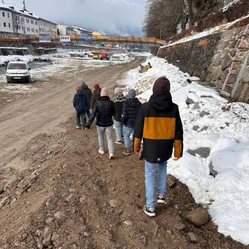 Projekt Hochwasserschutz Isel - Begehung 4a