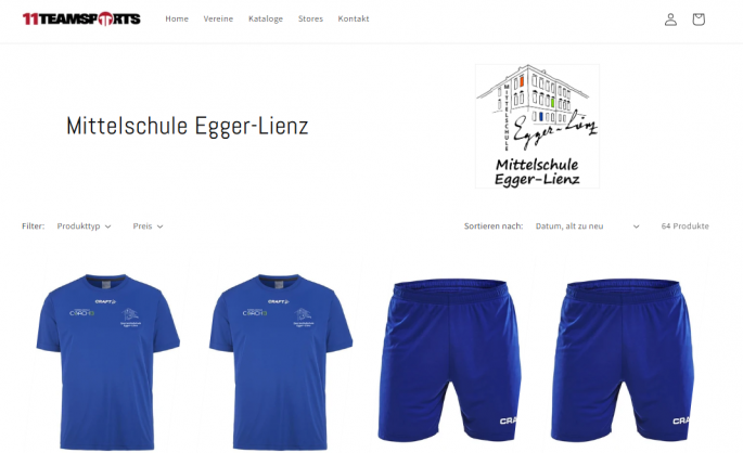 Sportbekleidung - Webshop